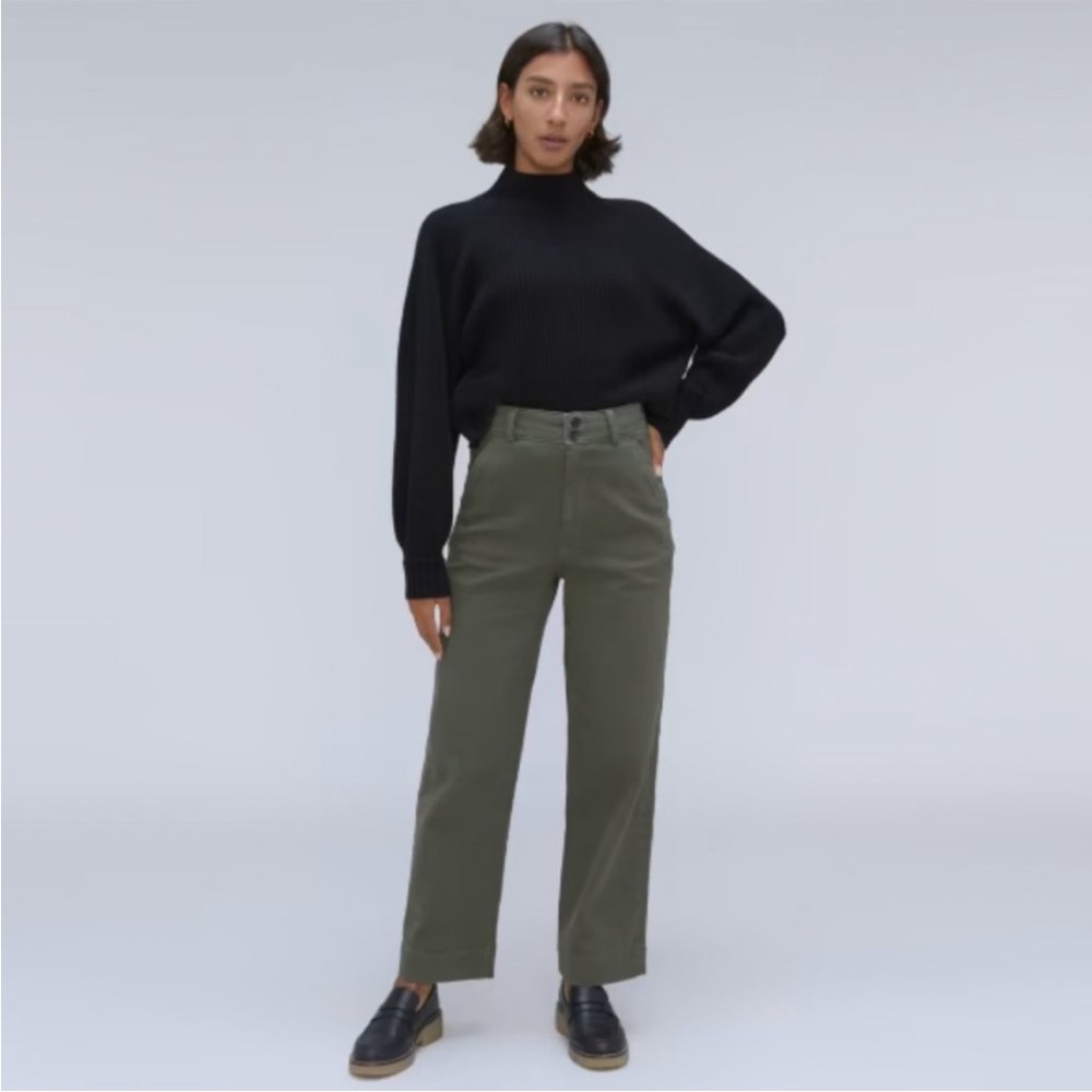 Everlane The Organic Wide-Leg Pant in Kambaba